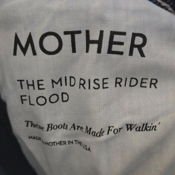 Mother Mid Rise Rider Flood These Boots Are Made For Walkin Size 25 - Picture 9 of 12